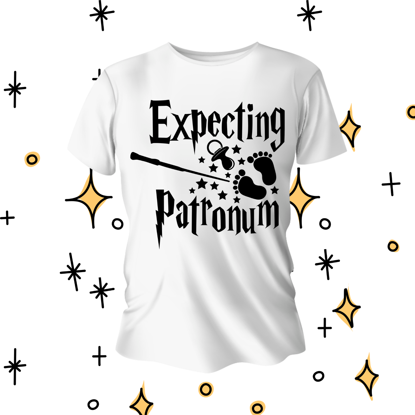 T-Shirt with 'Expecting Patronum' - available in different sizes